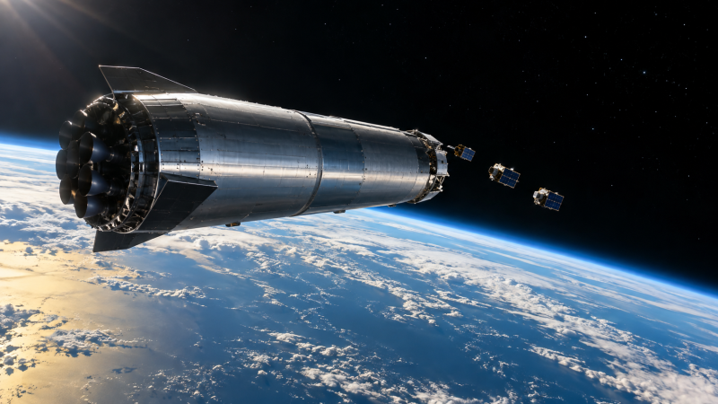 Starship впервые вышел на орбиту Земли