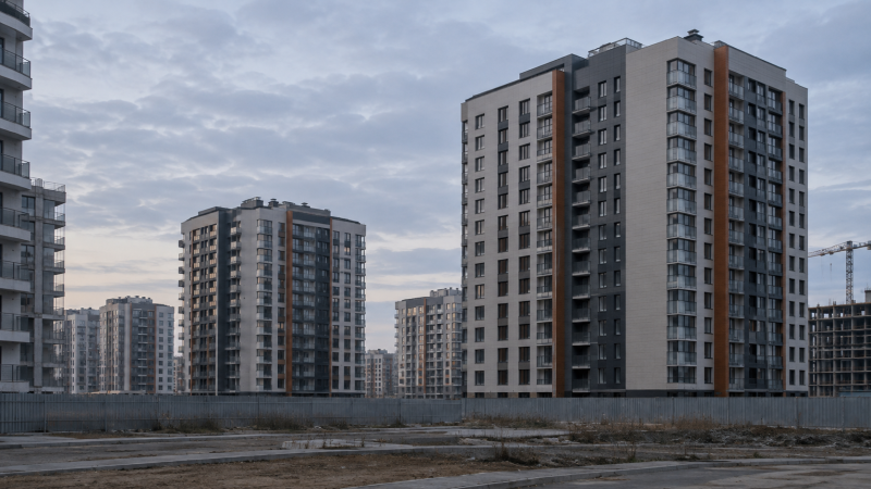 В десяти крупных регионах выявили 16,3 млн кв. м новостроек с риском слабых продаж